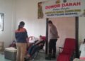 Polres Tulang Bawang–PMI Gelar Donor Darah di Gereja Tugu Kuning, 50 Kantong Darah Terkumpul
