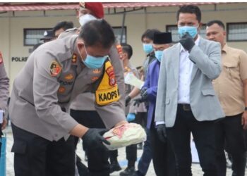 Polres Lampung Selatan Musnahkan Narkoba Senilai Rp230 Miliar Sepanjang 2025